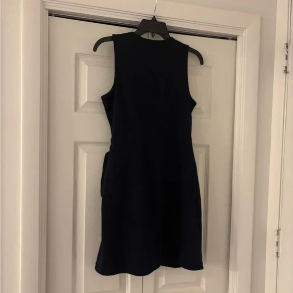 MADEWELL Crosshatch Side-Tie Dress in Deep Indigo - Picture 11 of 13